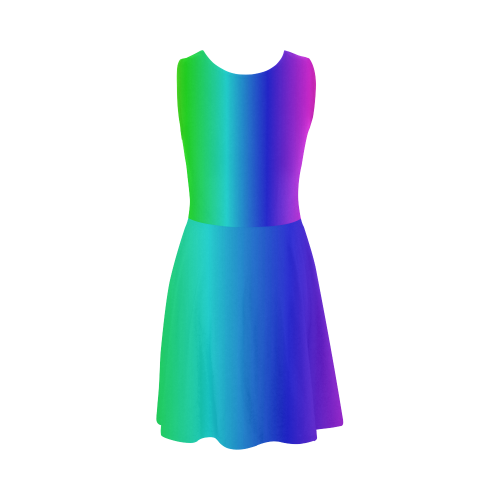 Crayon Box Ombre Rainbow Atalanta Sundress (Model D04)