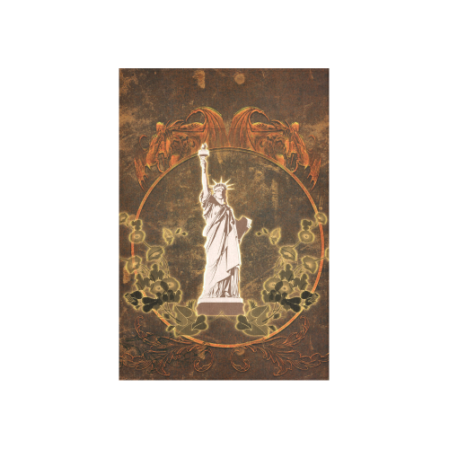 Statue of liberty with flowers Cotton Linen Wall Tapestry 40"x 60"