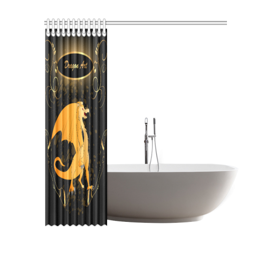 Funny cartoon dragon Shower Curtain 60"x72"