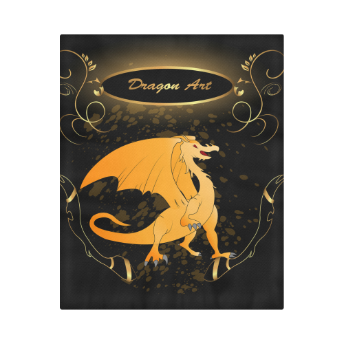 Funny cartoon dragon Duvet Cover 86"x70" ( All-over-print)