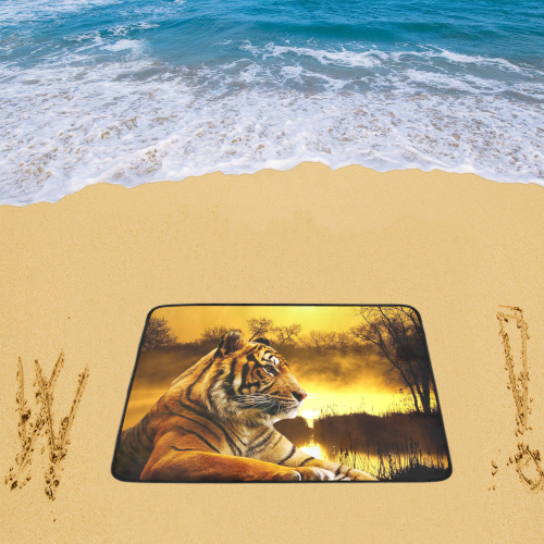 Tiger ans Sunset Beach Mat 78"x 60"