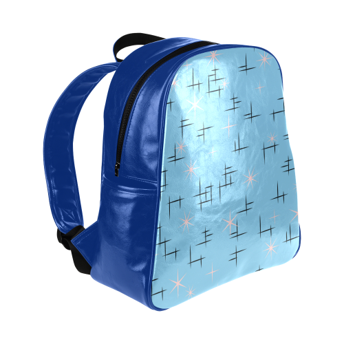 Mid Century Modern Retro Pattern Multi-Pockets Backpack (Model 1636)