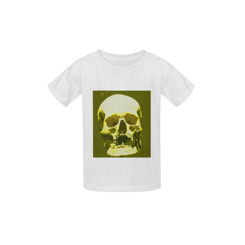 Skull 025 Q Kid's  Classic T-shirt (Model T22)