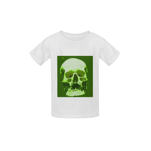 Skull 024 Q Kid's  Classic T-shirt (Model T22)