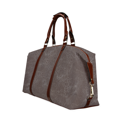 Brown Crackling Pattern Classic Travel Bag (Model 1643)