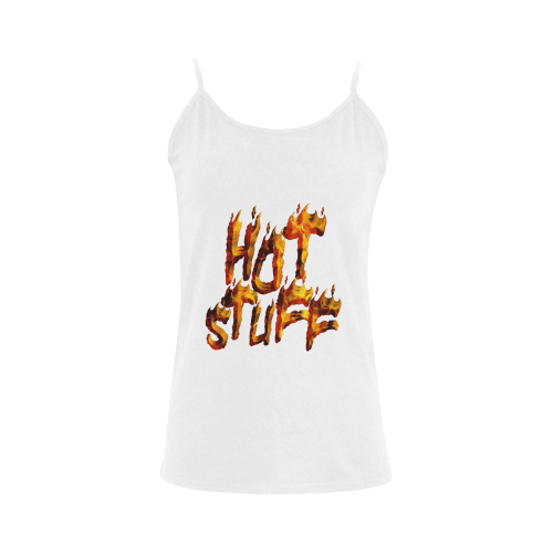 Flaming HOT STUFF Women's Spaghetti Top (USA Size) (Model T34)