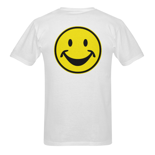 Funny yellow SMILEY for happy people Sunny Men's T- shirt (Model T06)