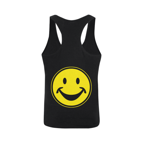 Funny yellow SMILEY for happy people Men's I-shaped Tank Top (Model T32)