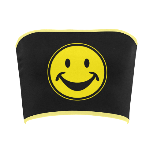 Funny yellow SMILEY for happy people Bandeau Top