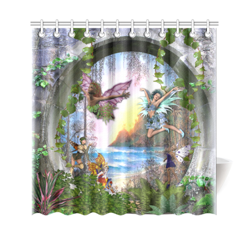 Fairy land by just kidding Shower Curtain 69"x70"