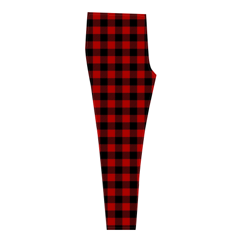 LUMBERJACK Squares Fabric - red black Cassandra Women's Leggings (Model L01)