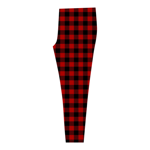 LUMBERJACK Squares Fabric - red black Cassandra Women's Leggings (Model L01)