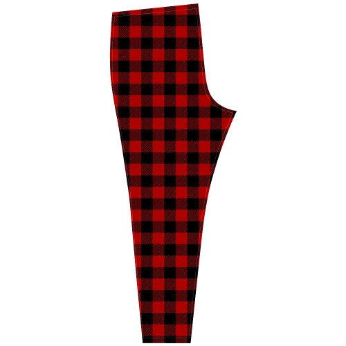 LUMBERJACK Squares Fabric - red black Cassandra Women's Leggings (Model L01)