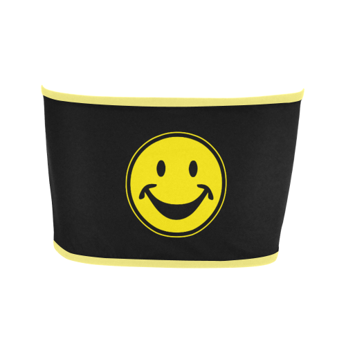 Funny yellow SMILEY for happy people Bandeau Top