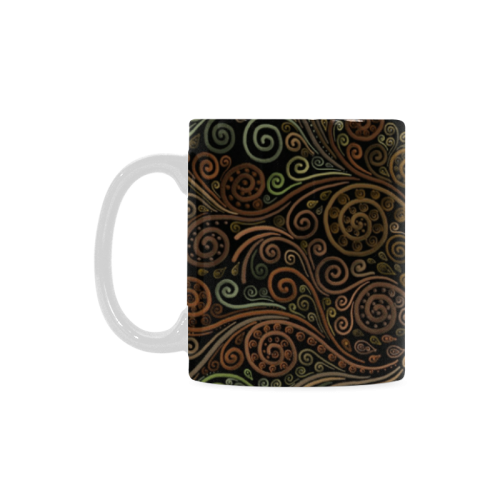 Psychedelic Sand Clock White Mug(11OZ)