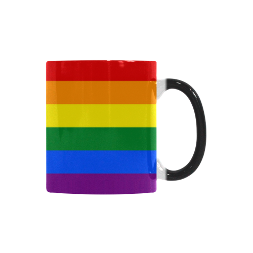 Gay Pride Rainbow Flag Stripes Custom Morphing Mug