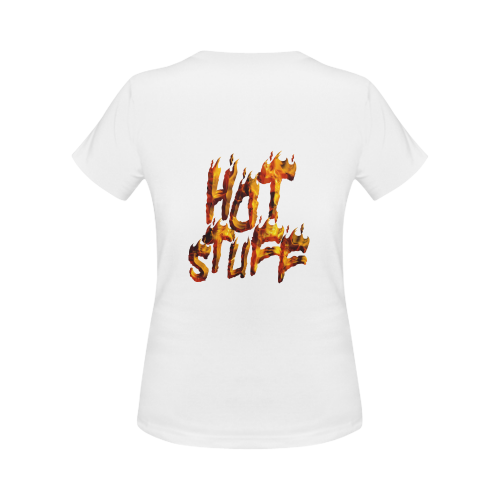Flaming HOT STUFF Women's Classic T-Shirt (Model T17）