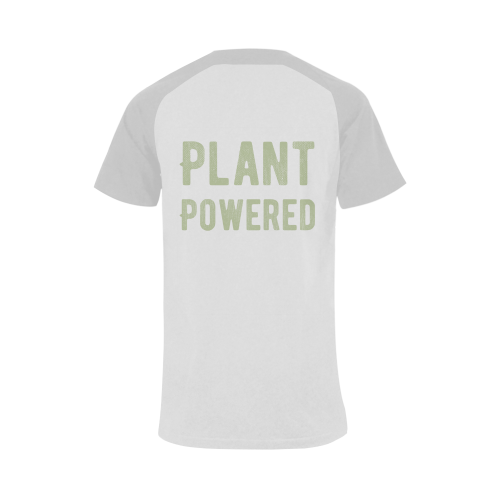 Vegan Plant Powered Think Green Veganism Men's Raglan T-shirt Big Size (USA Size) (Model T11)
