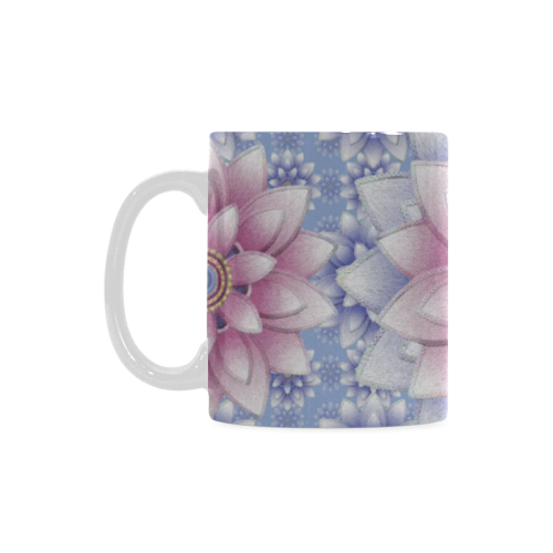 ornaments pink & blue White Mug(11OZ)