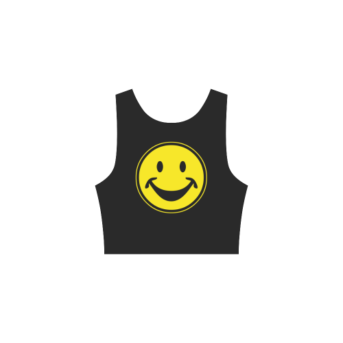 Funny yellow SMILEY for happy people Atalanta Sundress (Model D04)