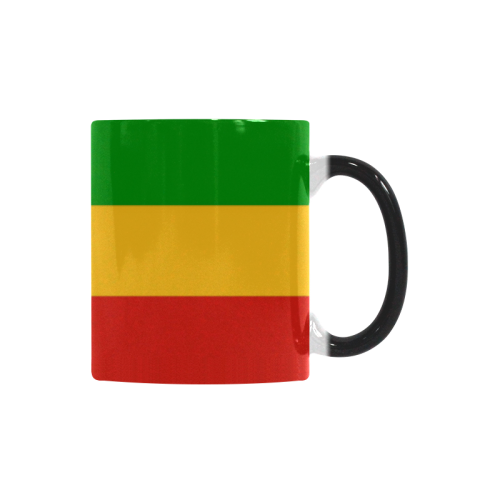 Rastafari Flag Colored Stripes Custom Morphing Mug