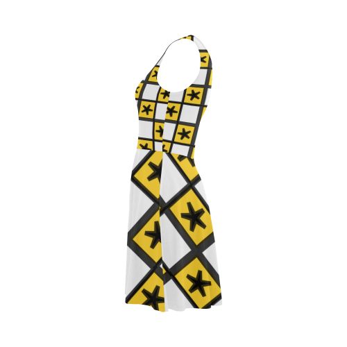 Stars in black and yellow Atalanta Sundress (Model D04)