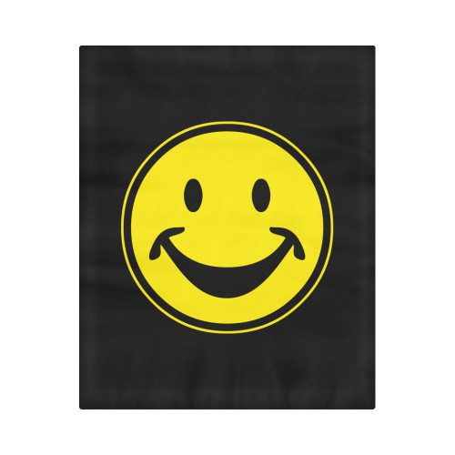 Funny yellow SMILEY for happy people Duvet Cover 86"x70" ( All-over-print)