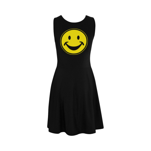 Funny yellow SMILEY for happy people Atalanta Sundress (Model D04)