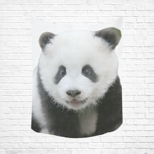 Panda Bear Cotton Linen Wall Tapestry 60"x 80"