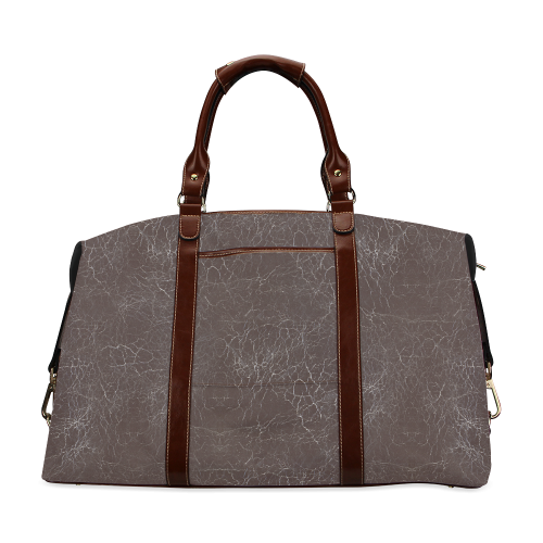 Brown Crackling Pattern Classic Travel Bag (Model 1643)