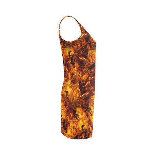 Flaming Fire Pattern Medea Vest Dress (Model D06)