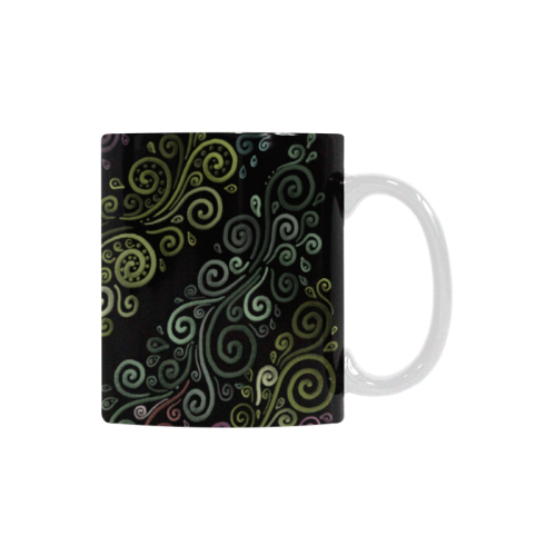 Psychedelic pastel White Mug(11OZ)