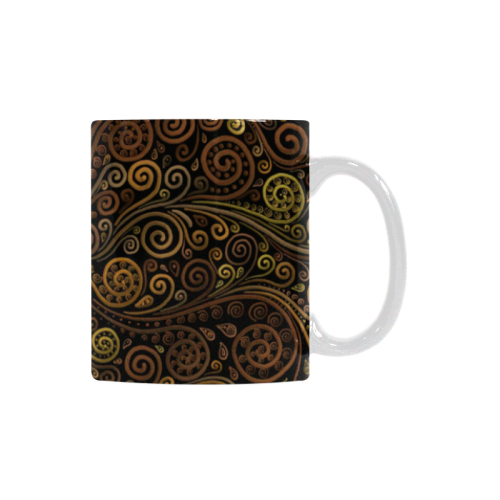 Psychedelic Sand Clock White Mug(11OZ)