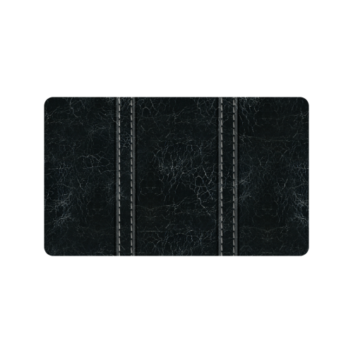 Black Crackling With Stitching