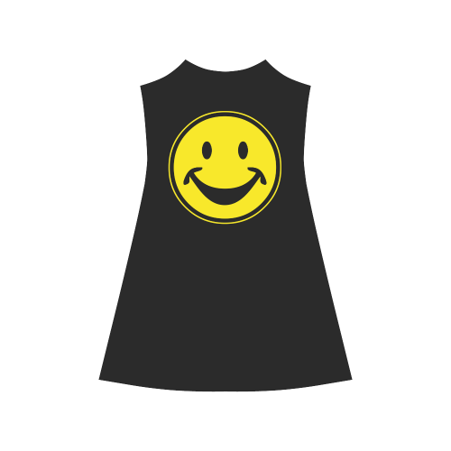 Funny yellow SMILEY for happy people Alcestis Slip Dress (Model D05)