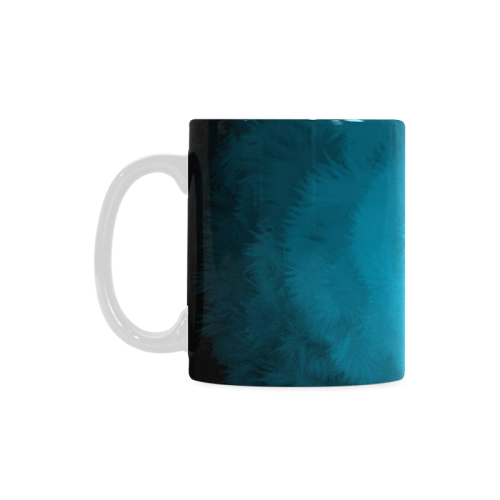 Blue Fluffy Heart White Mug(11OZ)