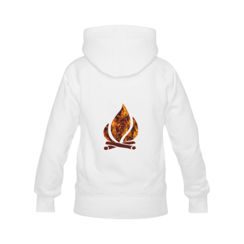 Flaming Campfire Women's Classic Hoodies (Model H07)