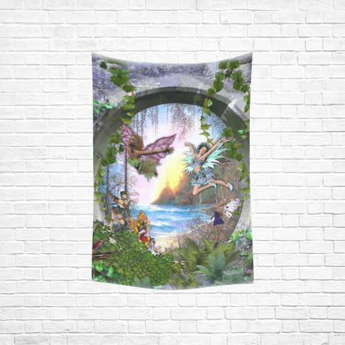 Fairy kingdom Cotton Linen Wall Tapestry 40"x 60"