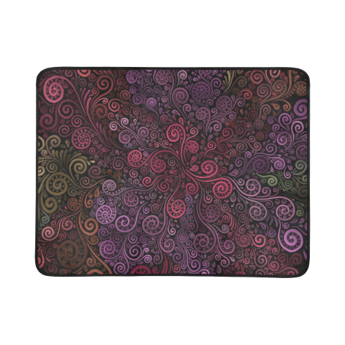 Psychedelic 3D Rose Beach Mat 78"x 60"