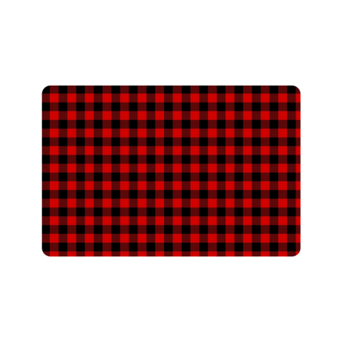 LUMBERJACK Squares Fabric - red black