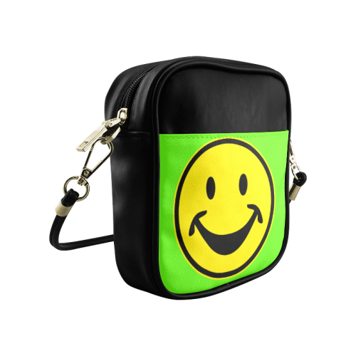 Funny yellow SMILEY for happy people Sling Bag (Model 1627)