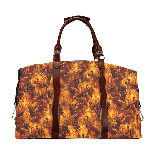 Flaming Fire Pattern Classic Travel Bag (Model 1643)