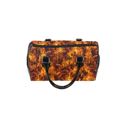 Flaming Fire Pattern Boston Handbag (Model 1621)