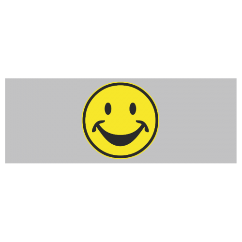 Funny yellow SMILEY for happy people Travel Mug (Silver) (14 Oz)