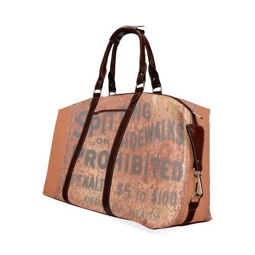 Spitting prohibited, penalty Classic Travel Bag (Model 1643)