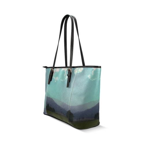 Deep Layers Leather Tote Bag/Large (Model 1640)
