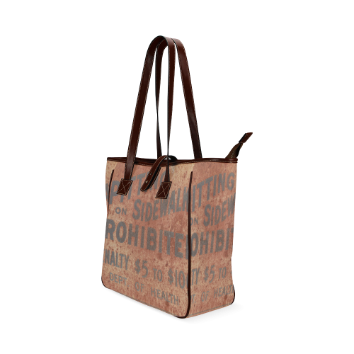 Spitting prohibited, penalty Classic Tote Bag (Model 1644)