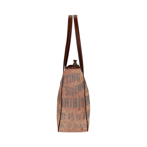 Spitting prohibited, penalty Classic Tote Bag (Model 1644)