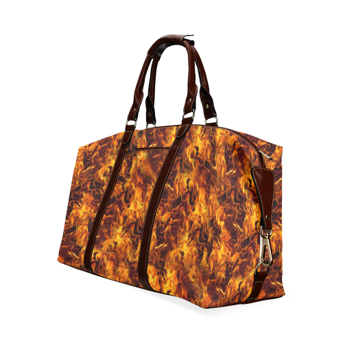 Flaming Fire Pattern Classic Travel Bag (Model 1643)