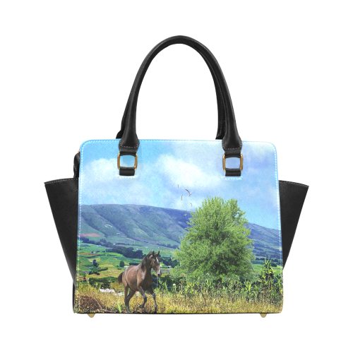 Mountain Side Gallop Classic Shoulder Handbag (Model 1653)